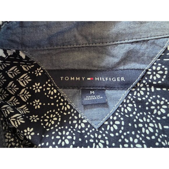 Tommy Hilfiger Womens Patchwork Button-Up Shirt M - Picture 4 of 8